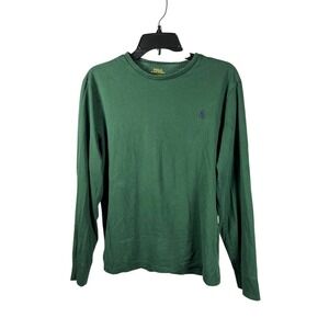 Polo Ralph Lauren Green Long Sleeve Crew Neck T Shirt‎ Mens Size S